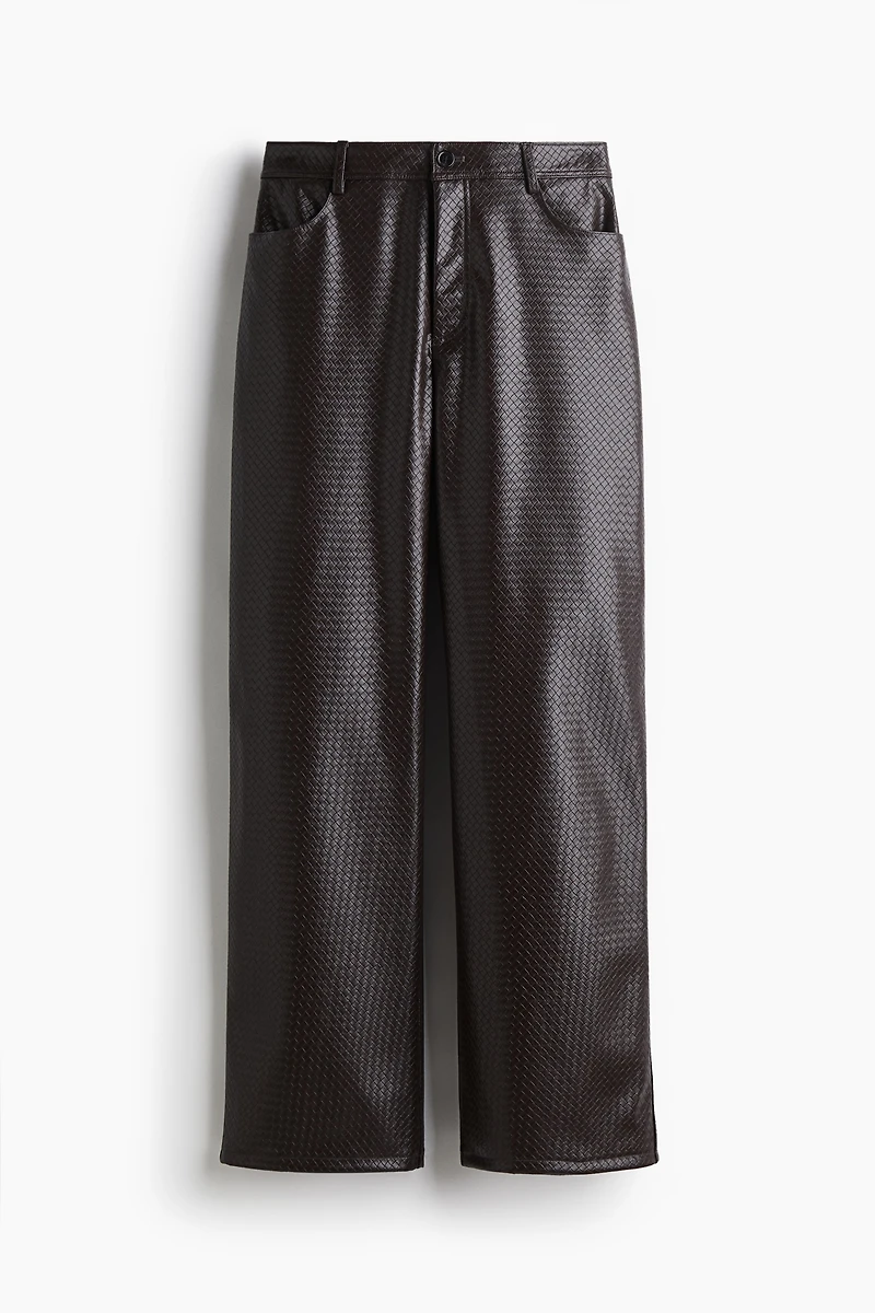 Pantalon en tissu enduit