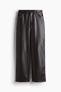 Pantalon en tissu enduit