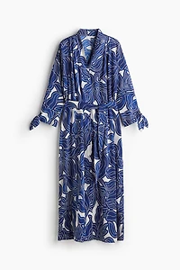 Tie-Belt Shirt Dress