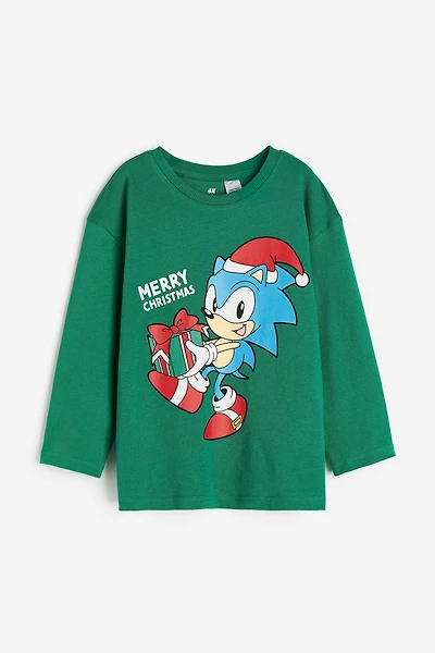 Printed Long-sleeved T-shirt