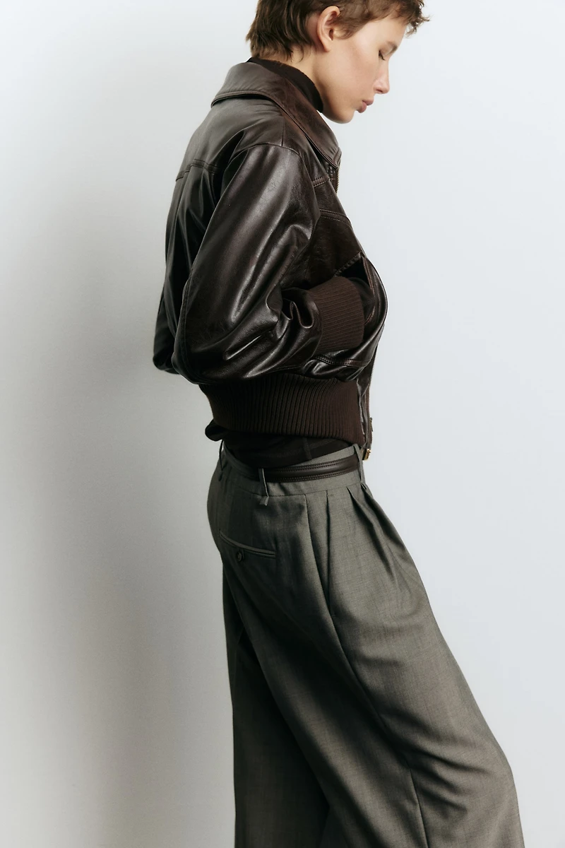 Pantalon sur mesure en laine mélangée