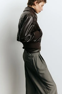 Pantalon sur mesure en laine mélangée