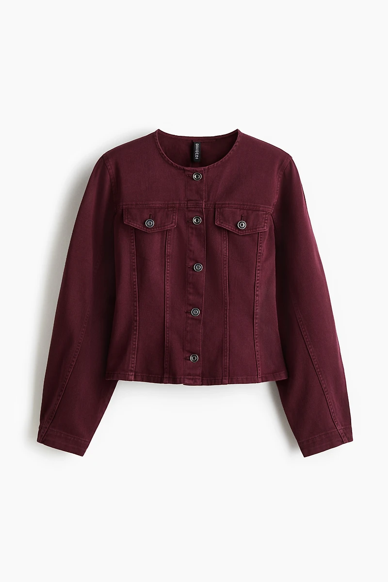 Defined-Waist Twill Shirt