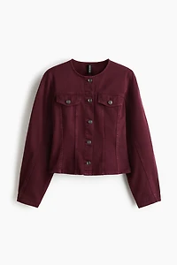 Defined-Waist Twill Shirt