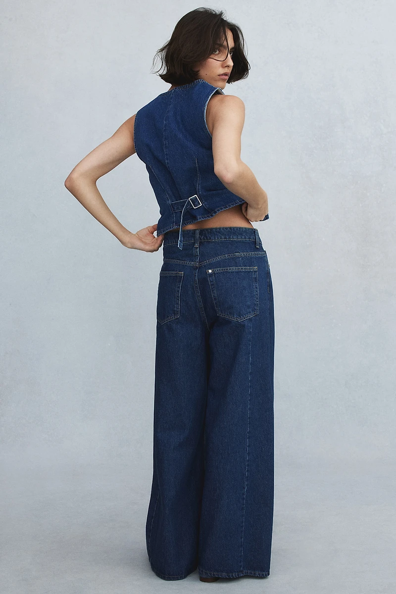 Jean très ample taille haute