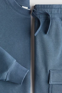 2-Piece Sweatshirt and Shorts Set