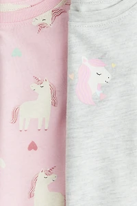 2-Pack Printed Jersey Tops