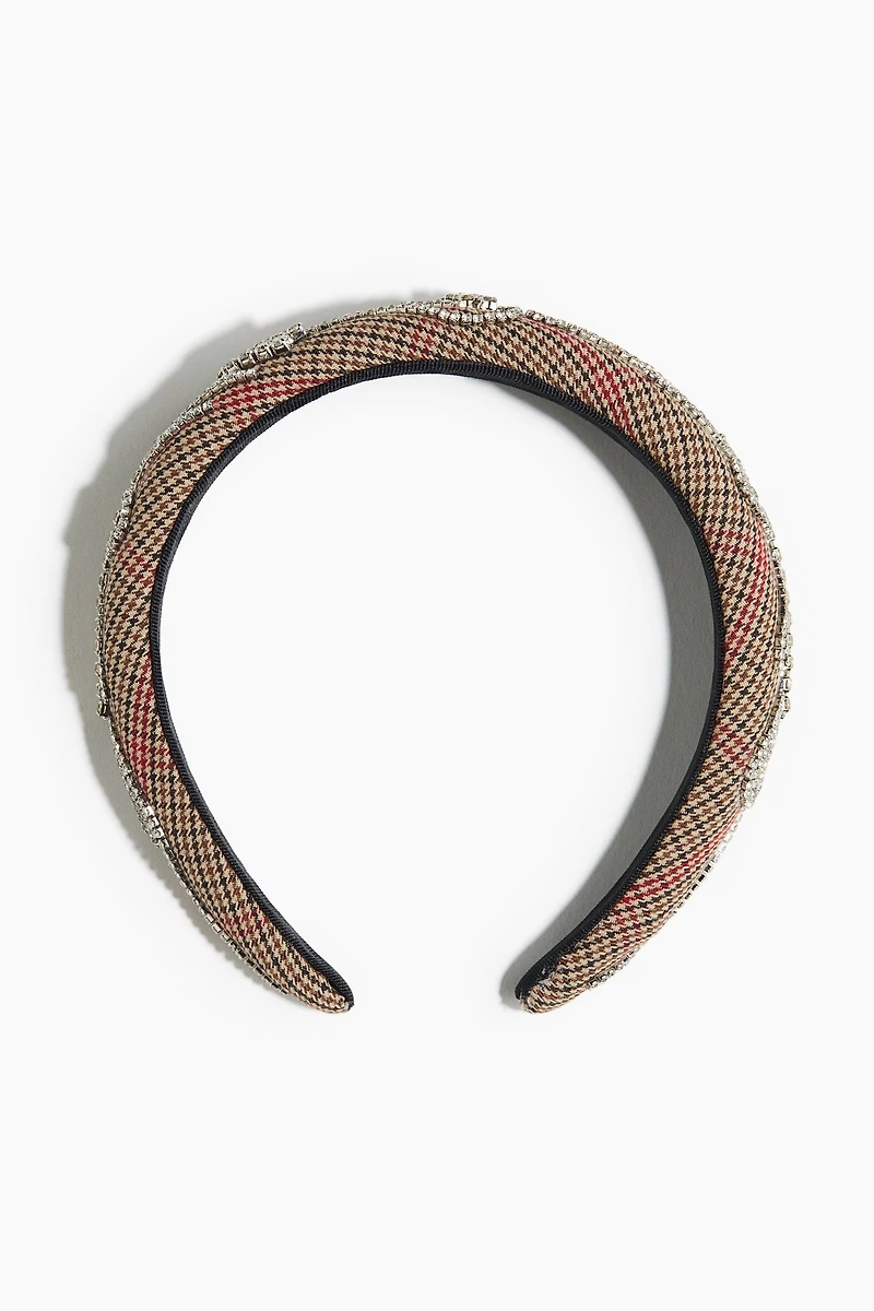 Rhinestone-Embellished Hairband