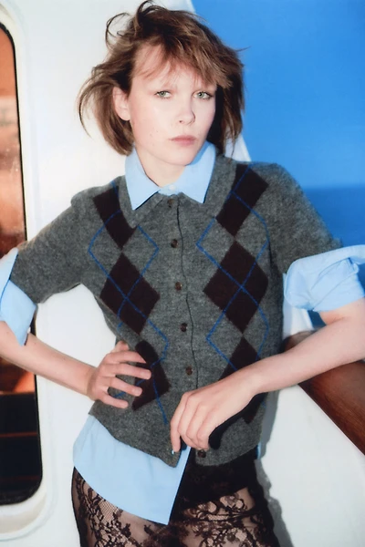 Cardigan with Collar