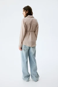 Chemise MAMA avant et après en mousseline