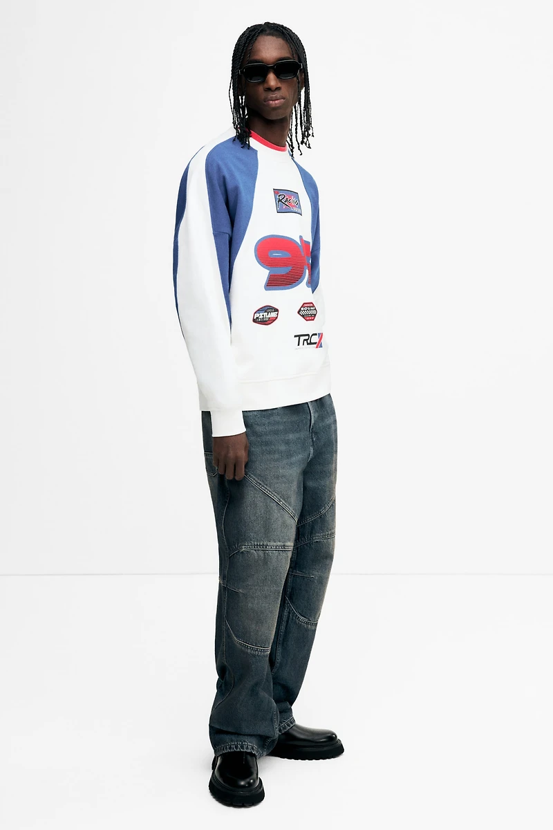 Oversized Printed Sweatshirt