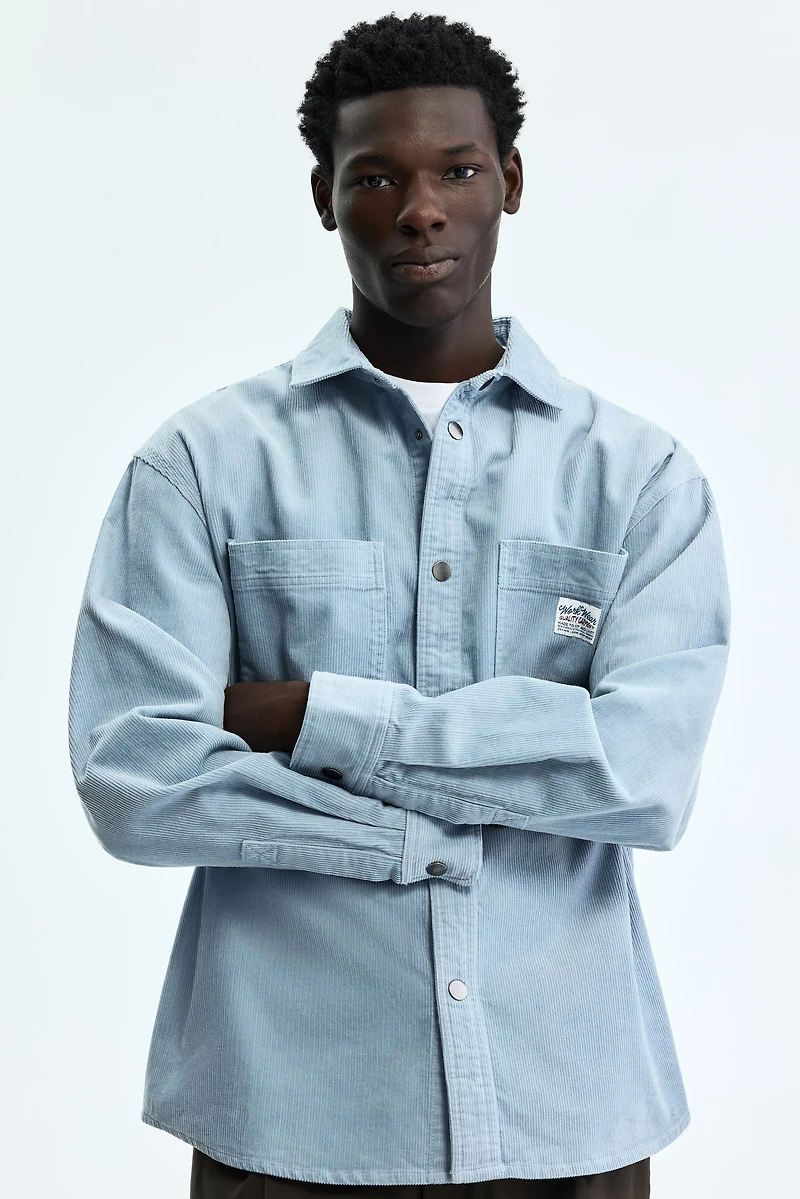 Oversized Cotton Corduroy Shirt