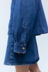 Chemise à enfiler en denim