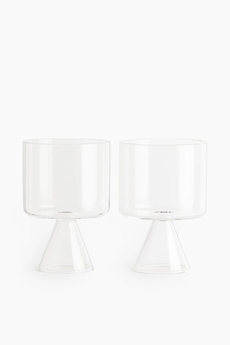 2-Pack Mouth-Blown Beverage Glasses
