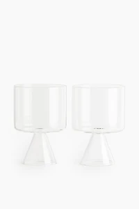 2-Pack Mouth-Blown Beverage Glasses