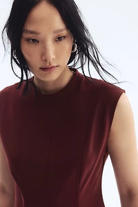 Flared-Skirt Mini Dress