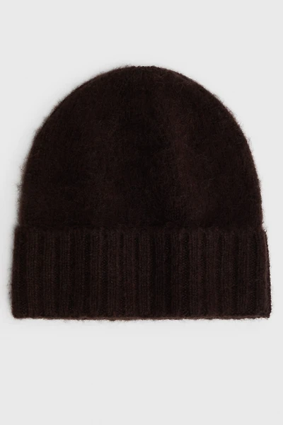 Fuzzy Wool-Blend Beanie