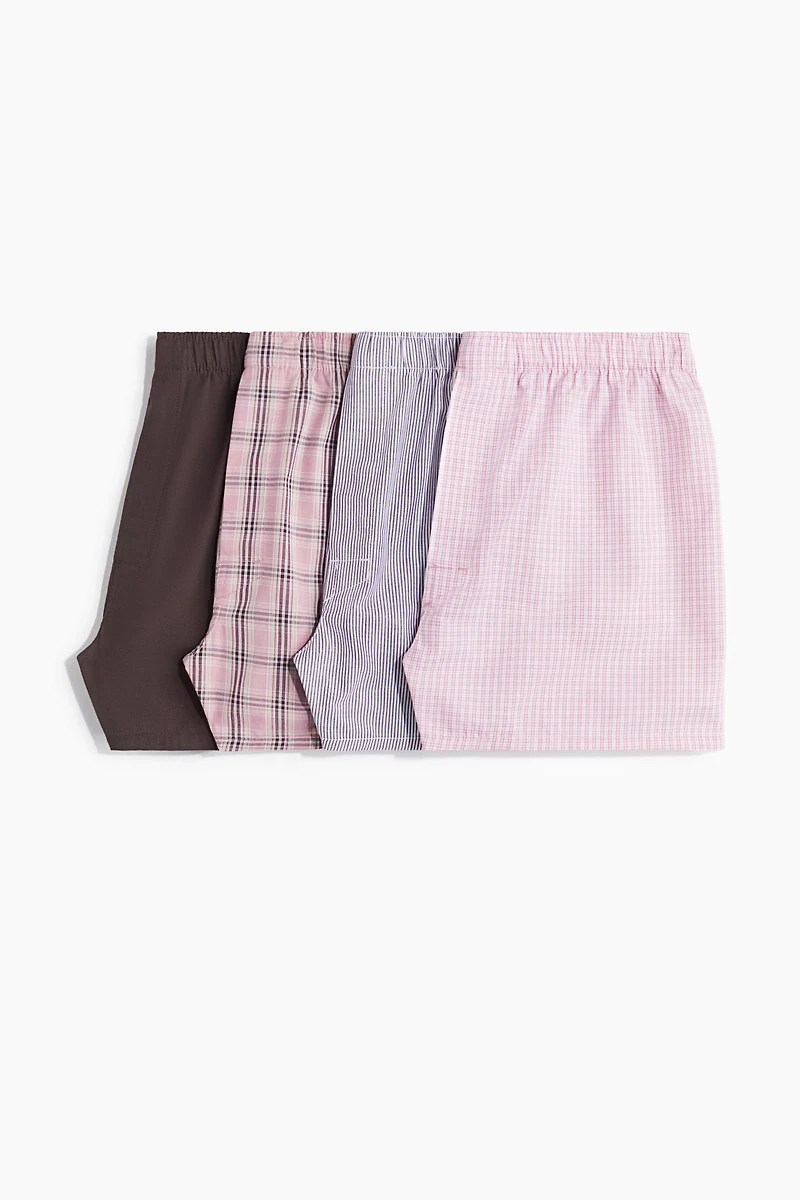 Lot de 4 caleçons tissés
