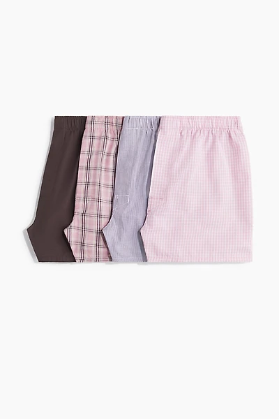 Lot de 4 caleçons tissés