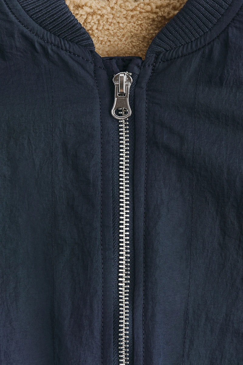 Blouson aviateur avec doublure en polar