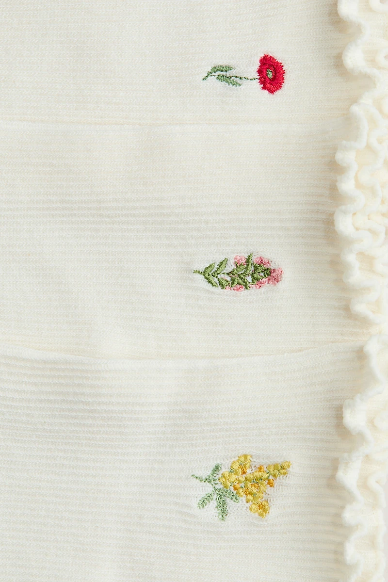 3-Pack Socks with Overlocked Trim