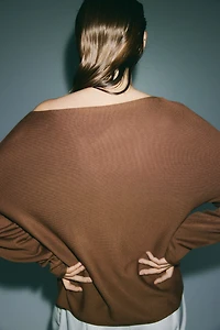Off-the-Shoulder Sweater