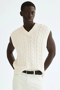 Relaxed-Fit Cotton Sweater Vest