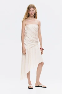Draped Bandeau Dress