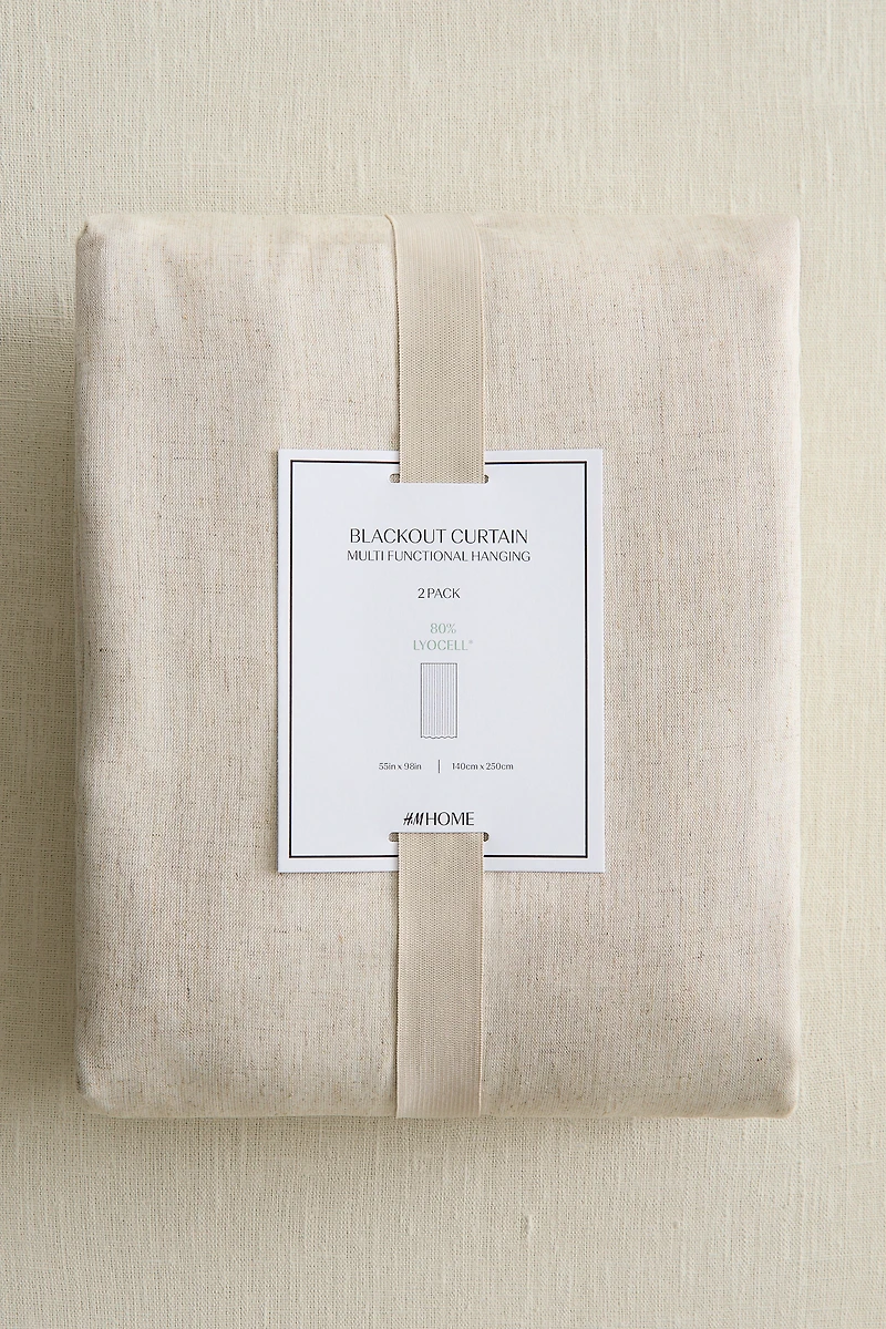 2-pack Blackout Lyocell-Blend Curtains