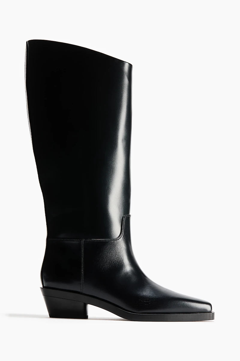 Block-Heeled Boots