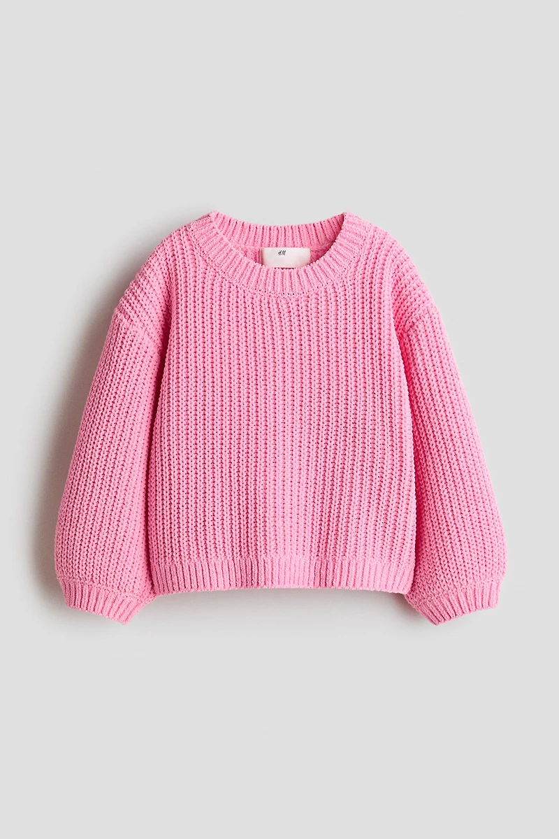 Chandail en tricot de fil chenille