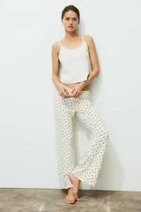 Cotton-Blend Pajama Pants