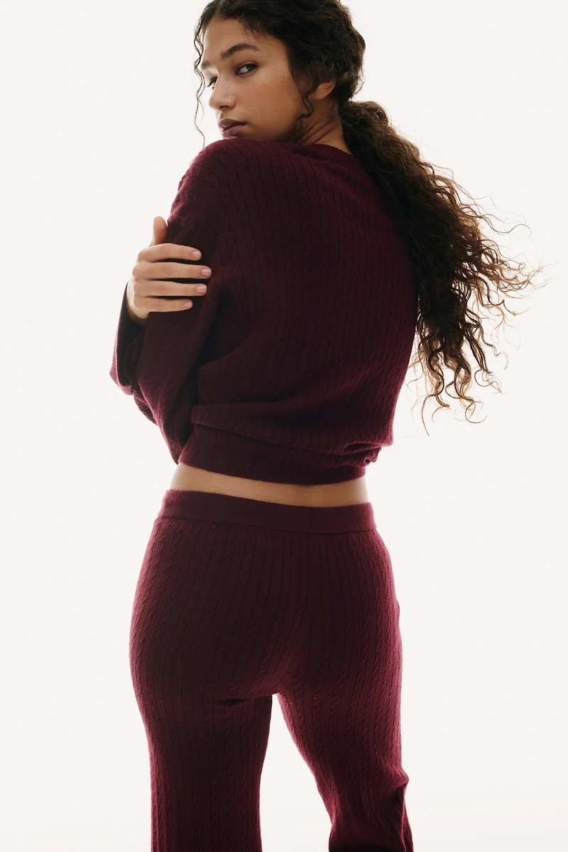 Cable-Knit Pants