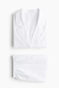 Pajamas with Eyelet Embroidery