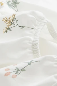 Drap-housse à motif pour lit simple