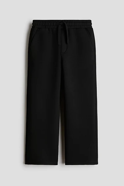 Pantalon de jogging à jambes droites en scuba
