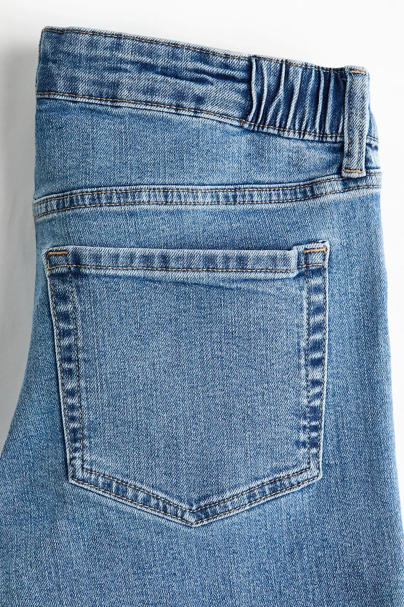 MAMA Wide Low Waist Ankle Jeans