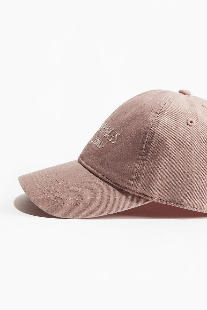 Motif-Detail Cotton Cap