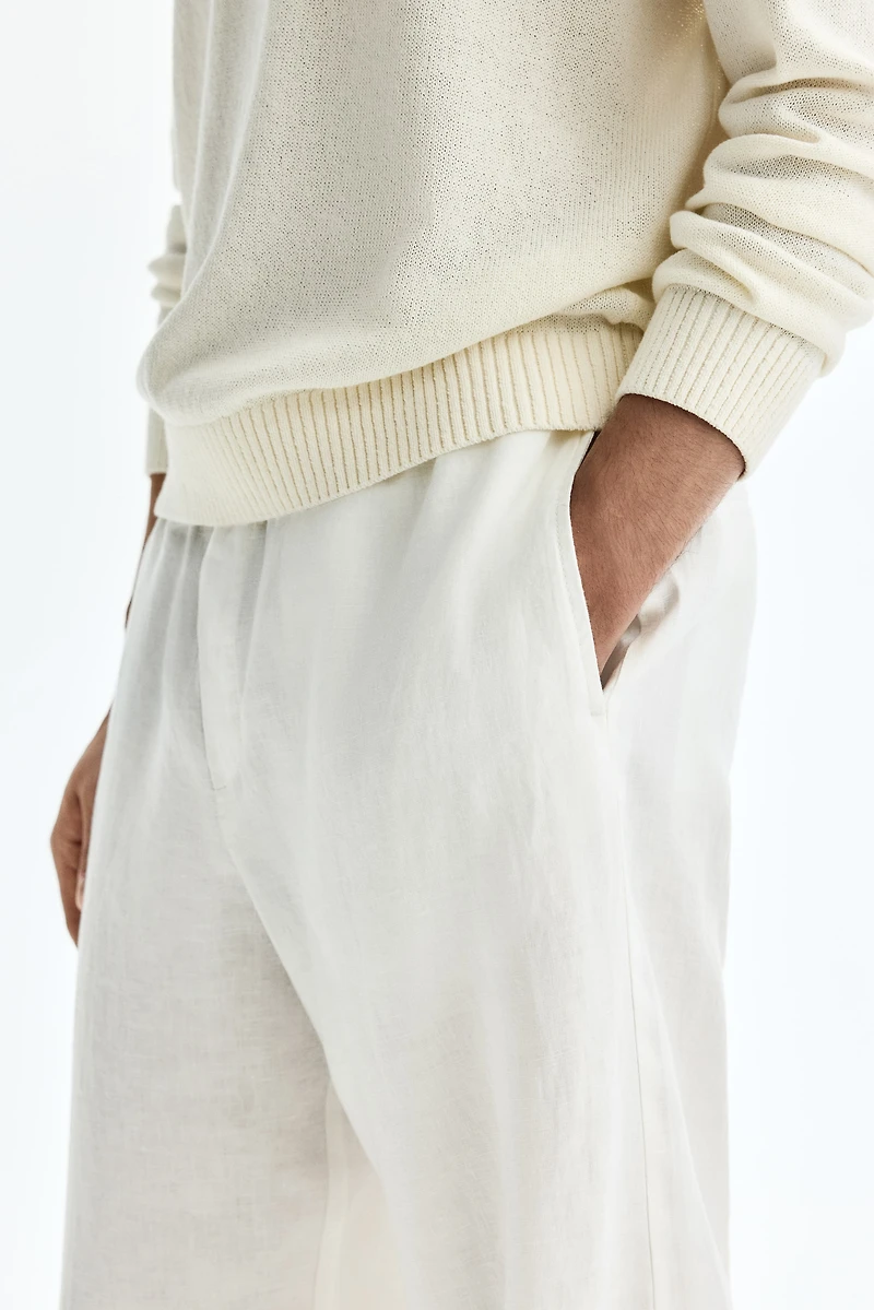 Loose-Fit Linen Pants