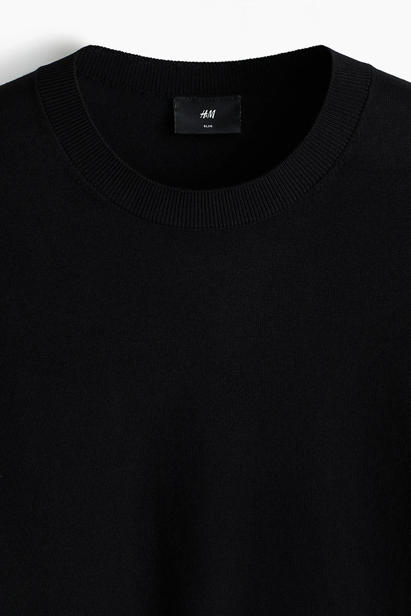 Slim-Fit Knit T-Shirt