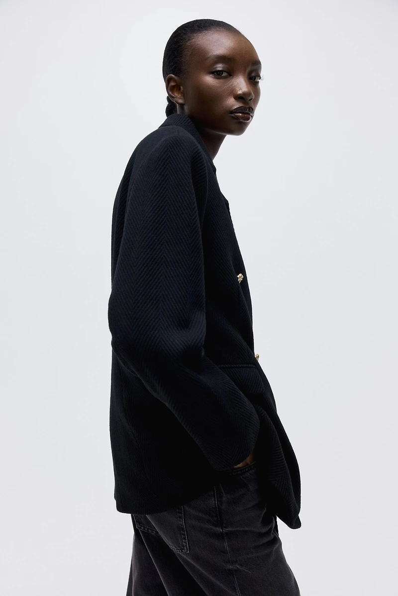 Veston à fermeture croisée