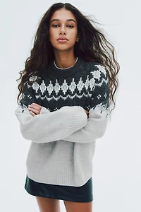 Chandail en tricot jacquard