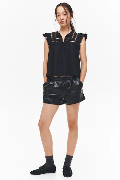 Haut en jersey texturé