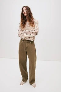 Barrel Regular Waist Jeans