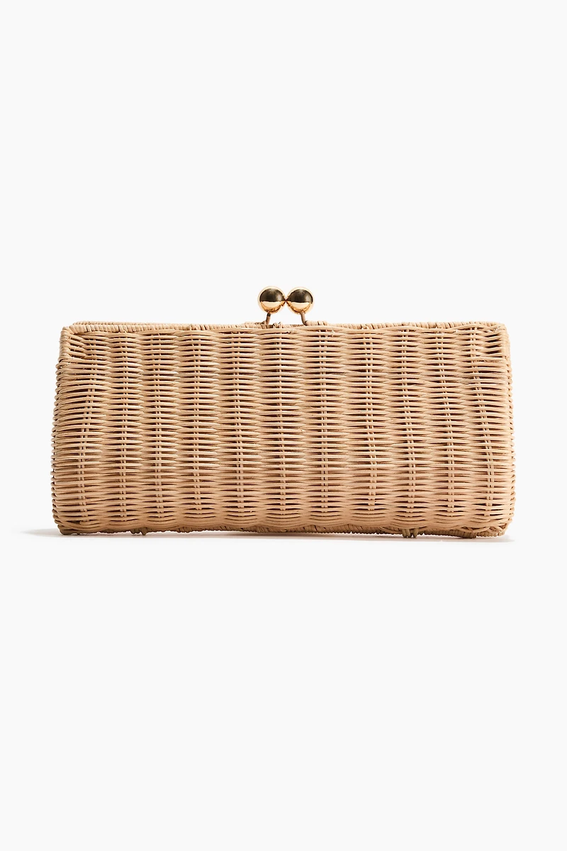 Rattan Clutch Bag