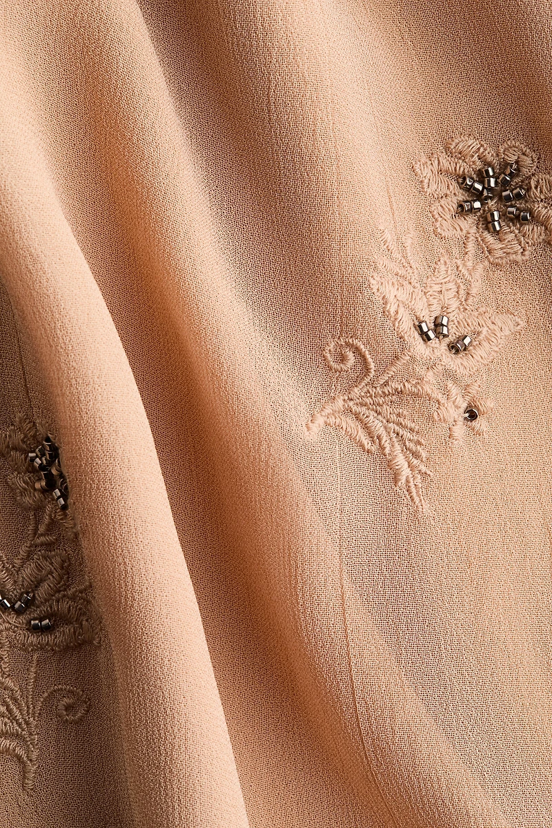 Embroidered strappy top