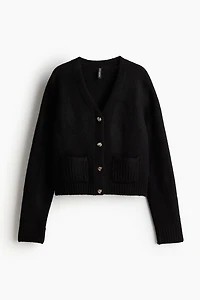 Short Fine-Knit Cardigan