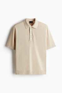 Regular-Fit Fine-Knit Polo Shirt