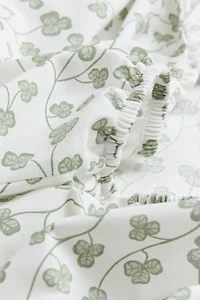 Patterned Cotton Fitted Sheet