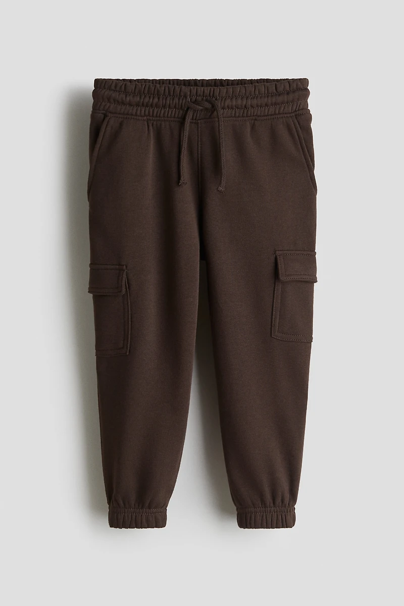 Brushed-Inside Cargo Joggers
